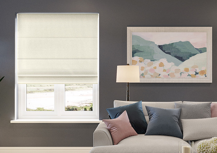 Menton, Oyster - Twist&Fit Roman Blind - Image 3